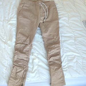 H&M fitted scrunched up joggers with drawstring waistband